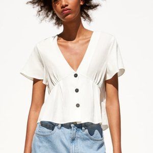 Zara button top